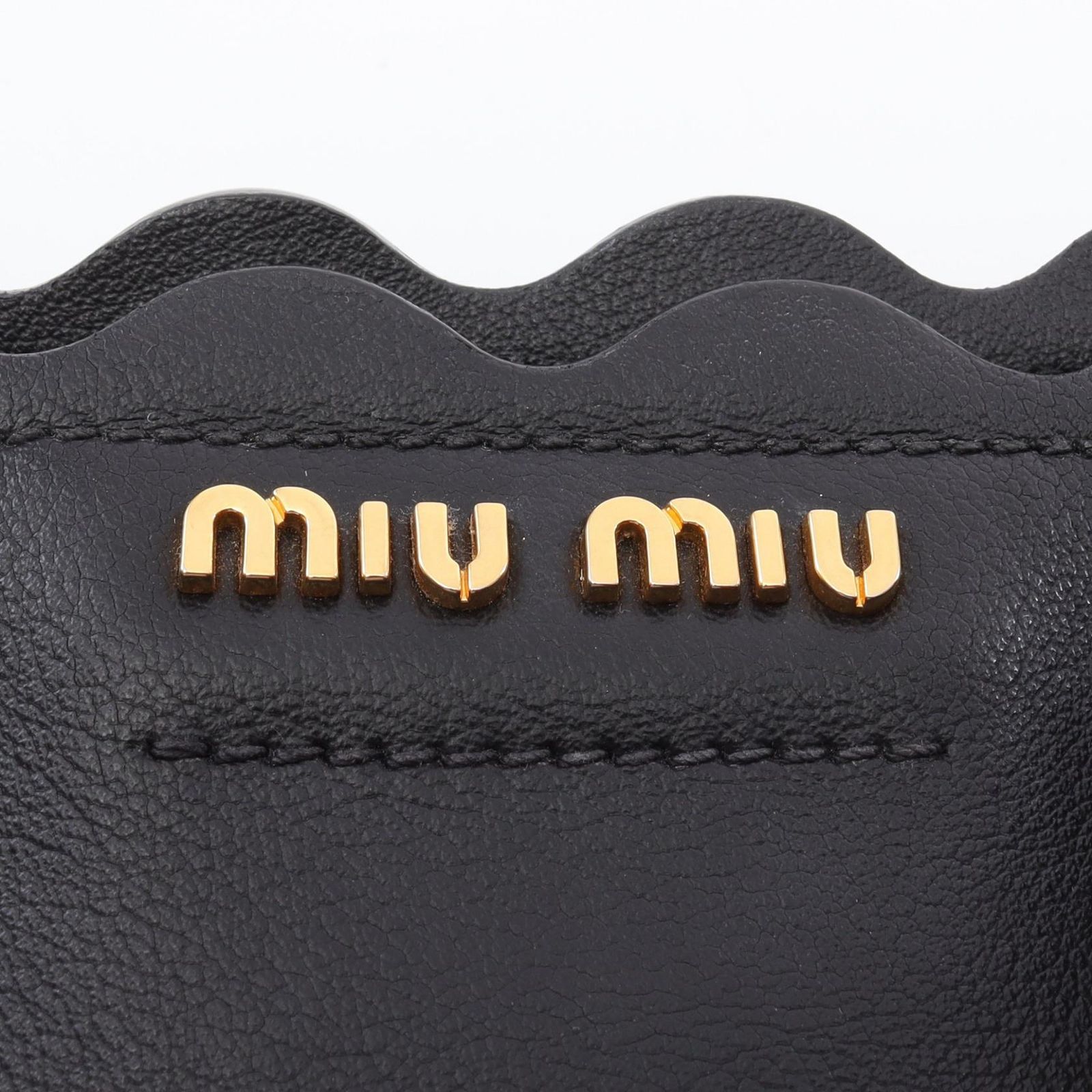 ミュウ ミュウ Miu Miu トートバッグ ブラック レザー トート