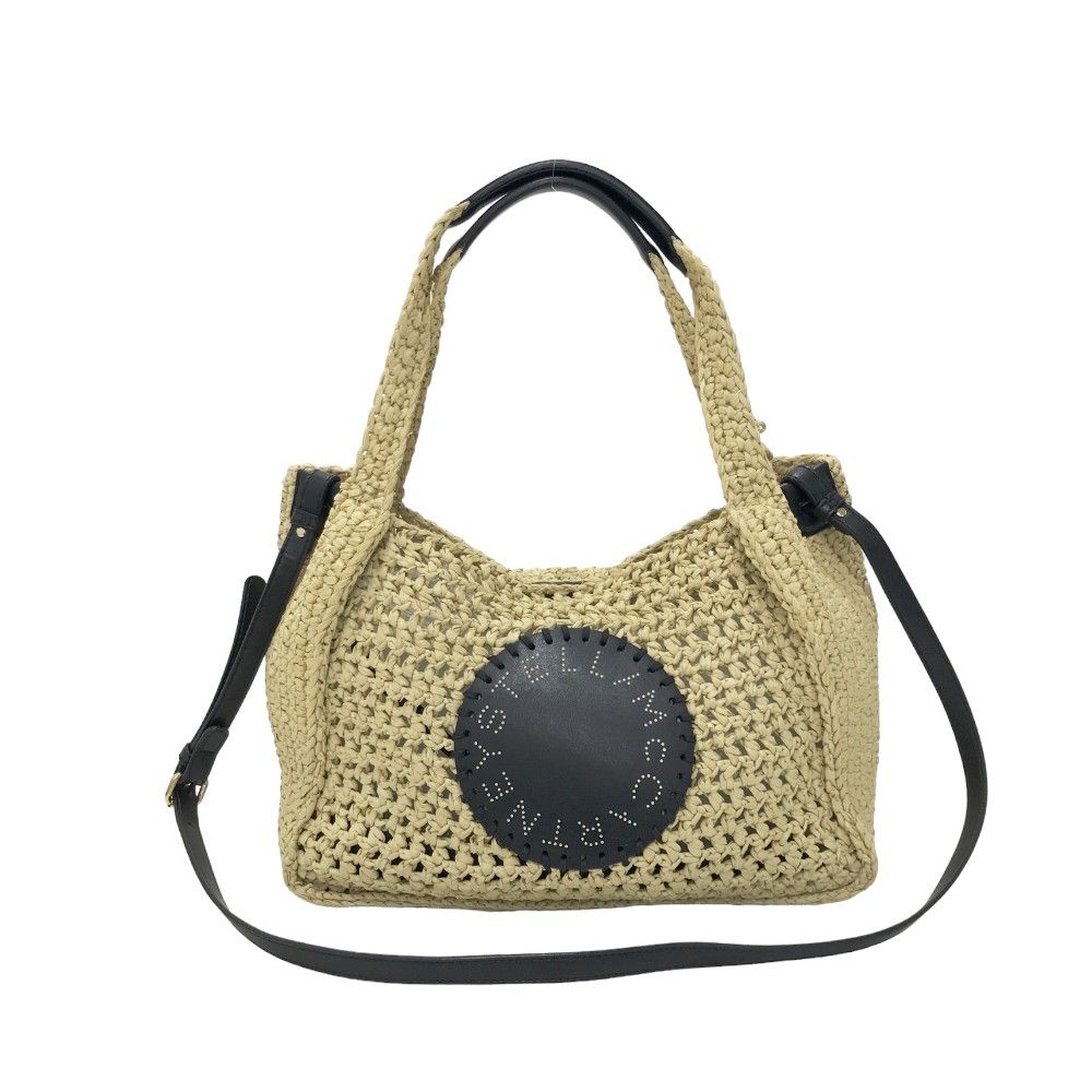 STELLA McCARTNEY かごバッグ ベージュ ブラック 【公式通販】
