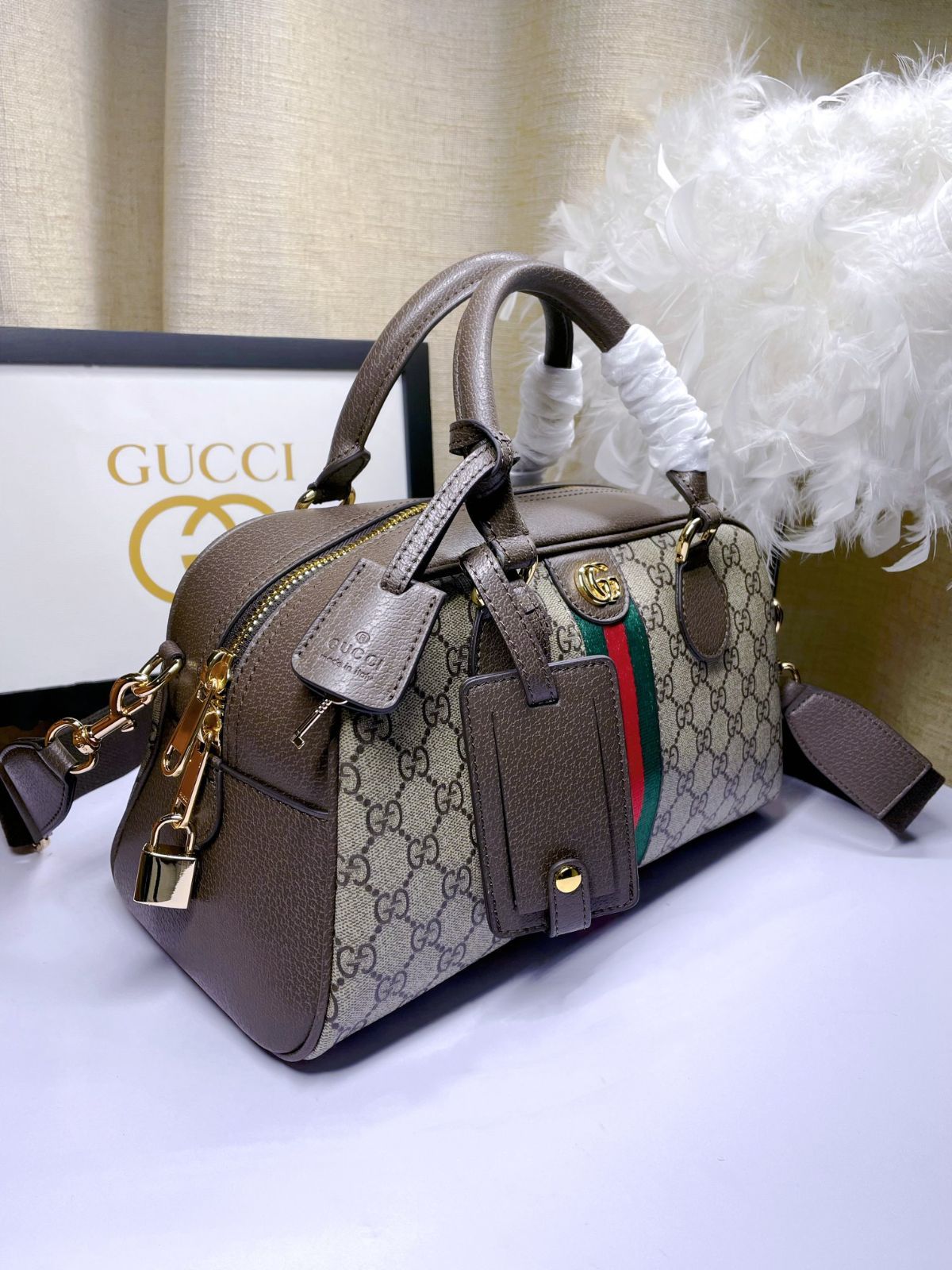 【今日特価】GUCCI オフィディア ミドルサイズ GG ハンドバッグ 724575 送料無料 限定価格
