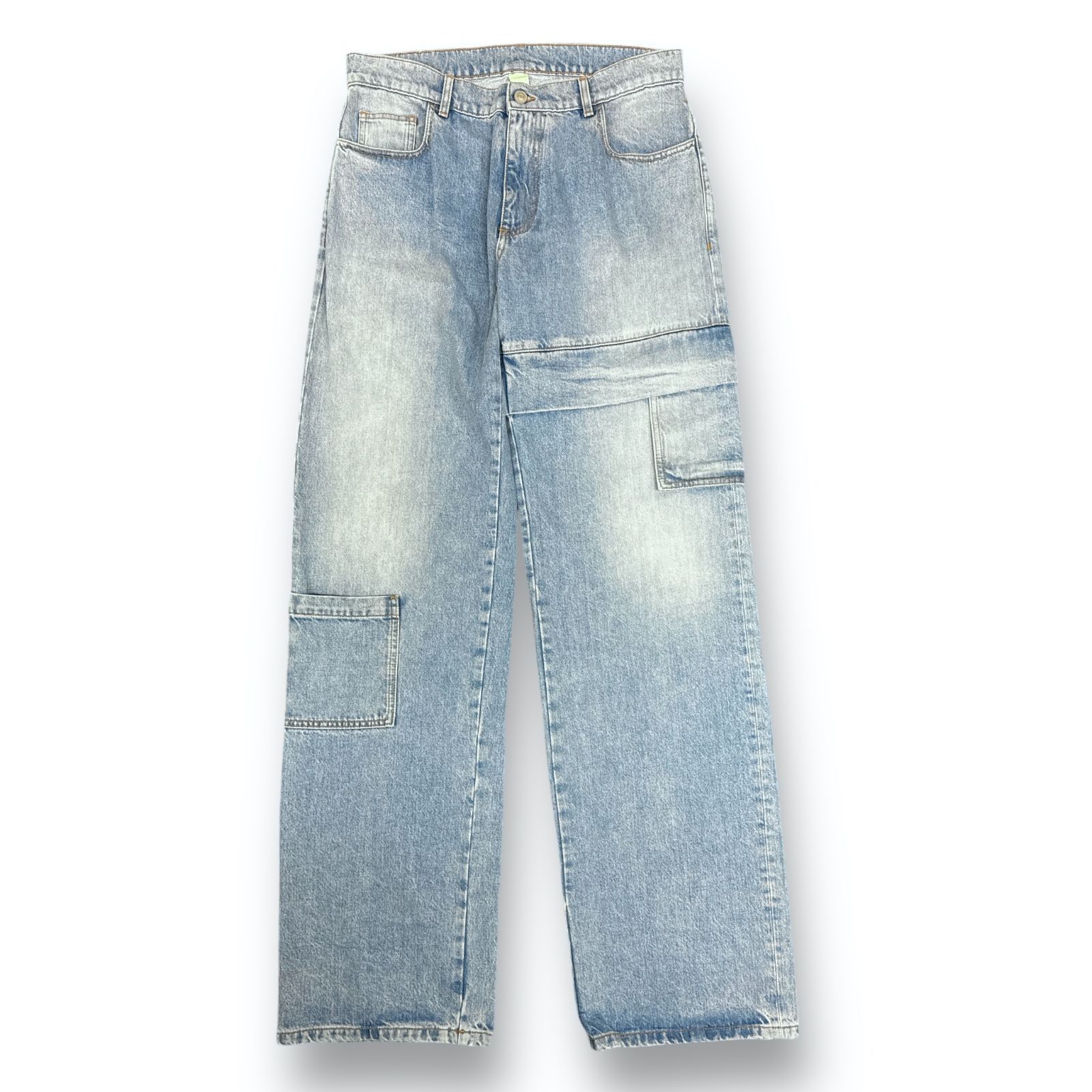 新品 1017 ALYX 9SM 23AW Oversized Blue Denim Cargo Pants