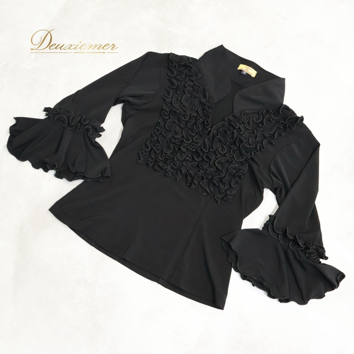 【新品】DOCE del FLAMENCO 黒レースブラウス フラメンコ衣装】 ブラック系 DOCE del FLAMENCO ドセデル