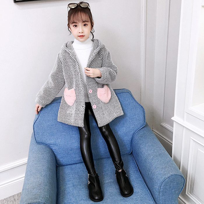 子供コート 女の子 キッズ アウター ジャケット フード付き コート 可愛い 長袖 秋冬 防寒着 暖かい お出かけ 通園 通学 卒業式 小学生 防寒対策 可愛い 秋冬 子供服 韓国 キッズコートermi15 DZ30 HRDEVELOPMENT_JP