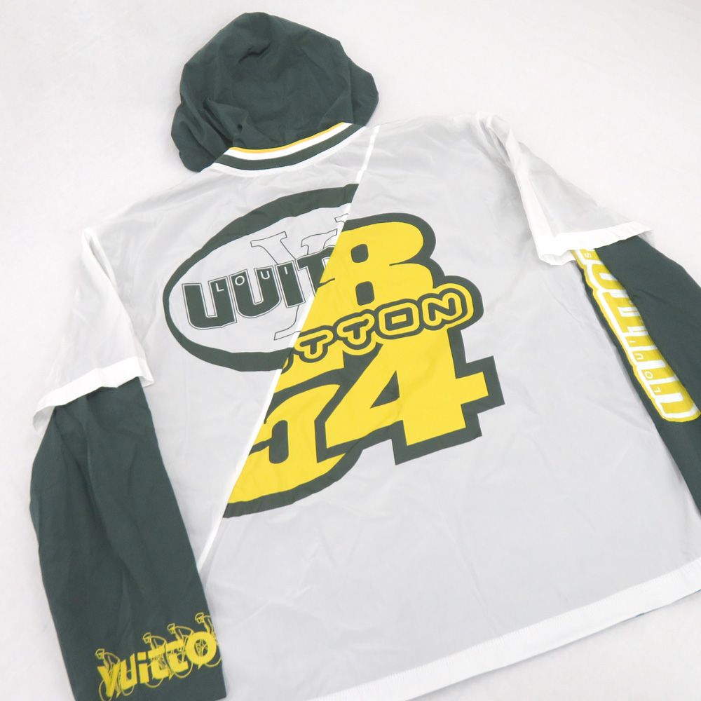 名古屋】ルイヴィトン パッチワーク ベースボールブルゾン ナイロン  