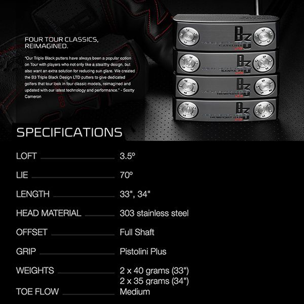 スコッティキャメロン B3 Triple Black Design Limited Newport2