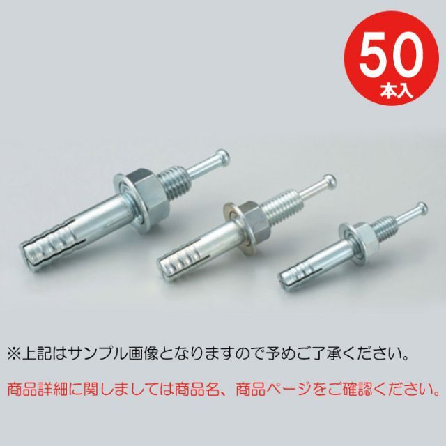 アンカーボルト アンカーセット コンクリート アンカー ルーティーアンカー C-660 Cタイプ スチール 50本単位 心棒打込み M6×全長60mm オールアンカー コンクリ 建築 電気 衛生 冷暖房 看板 DIY 椅子 機械 設置