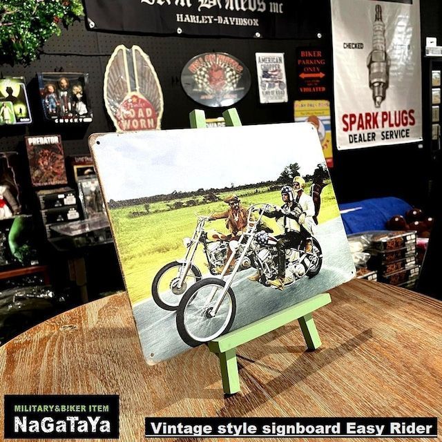 EASY RAIDER イージー☆ライダー ビンテージ風サインボード ブリキ看板