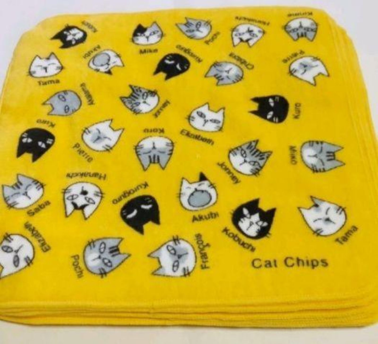 大人気】【美品】【現品限り】【吉沢深雪】Cat Chips 猫 ハンカチ