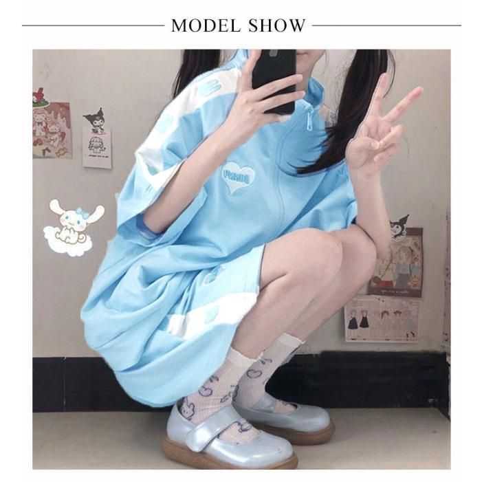 【ゆあむ♡mama】 リベルタスクール　ジャージ上S、TシャツM、短パンM ジャージ 上下セット 即購入OK レディース 2点セット かわいい