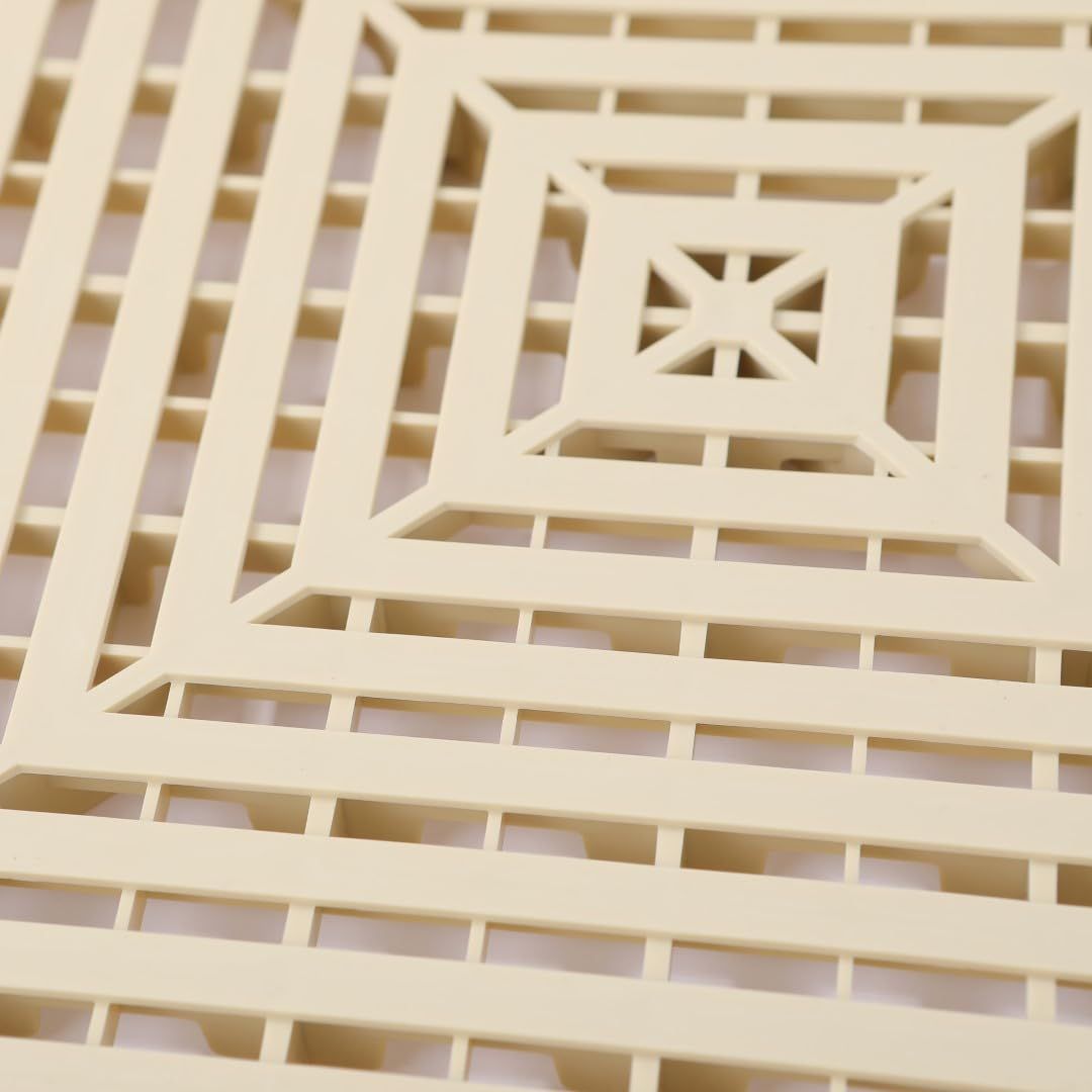 ISL ガレージタイル フラットタイプ サンドベージュ 10枚セット 40×40×1.8cm 業務用 高耐荷重モデル HRDEVELOPMENT_JP