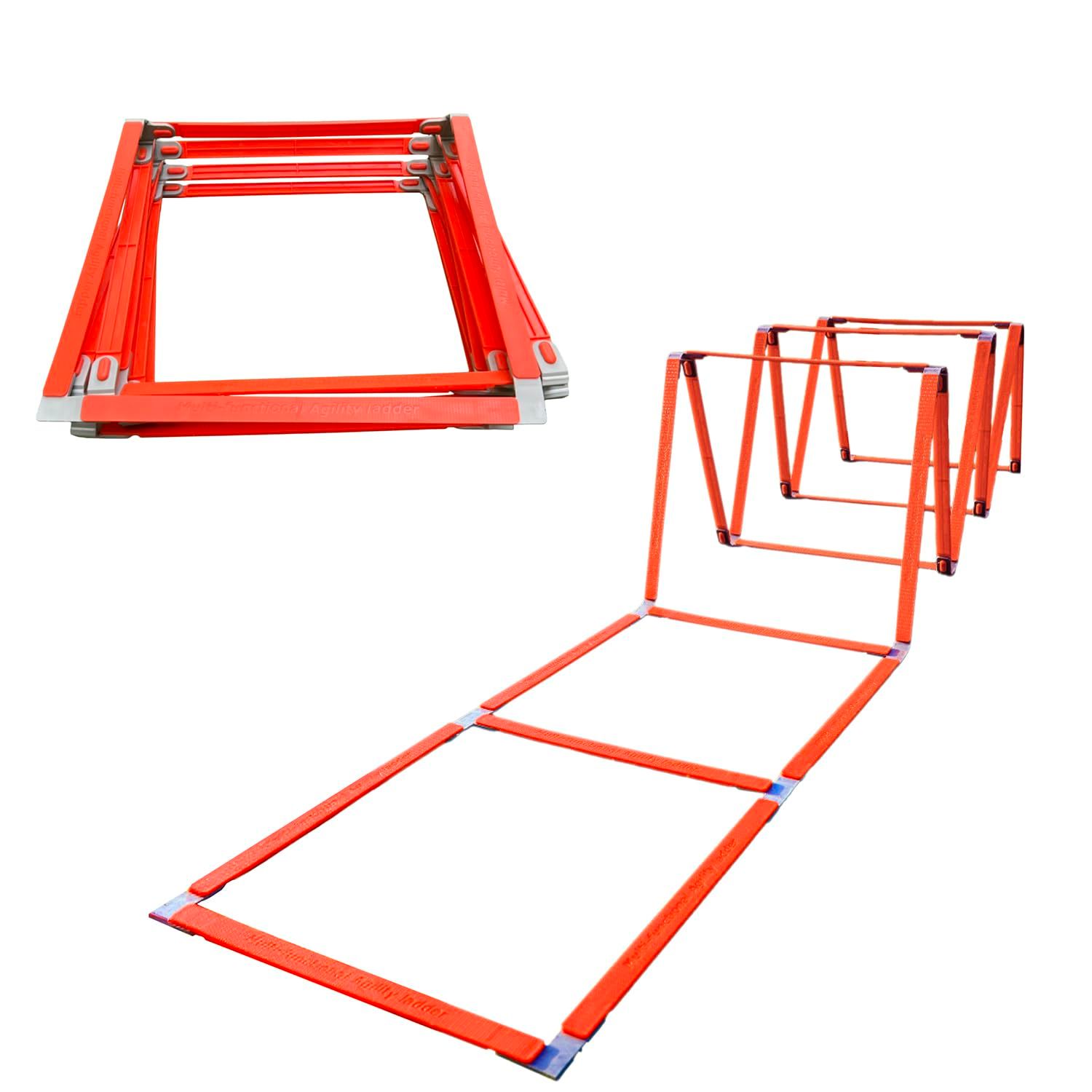 [HafaAdai] ラダー トレーニング 子供 バスケ 室内 小学生 サッカー 陸上 トレーニングラダー アジリティラダー スピードトレーニング用 (8マス) [8マス]