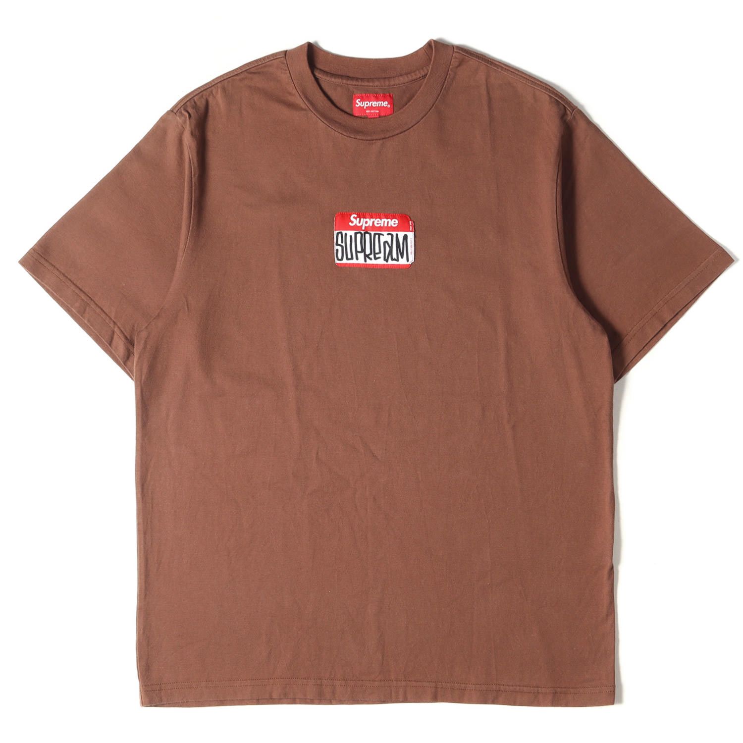 supreme Tシャツ　ネームタグ