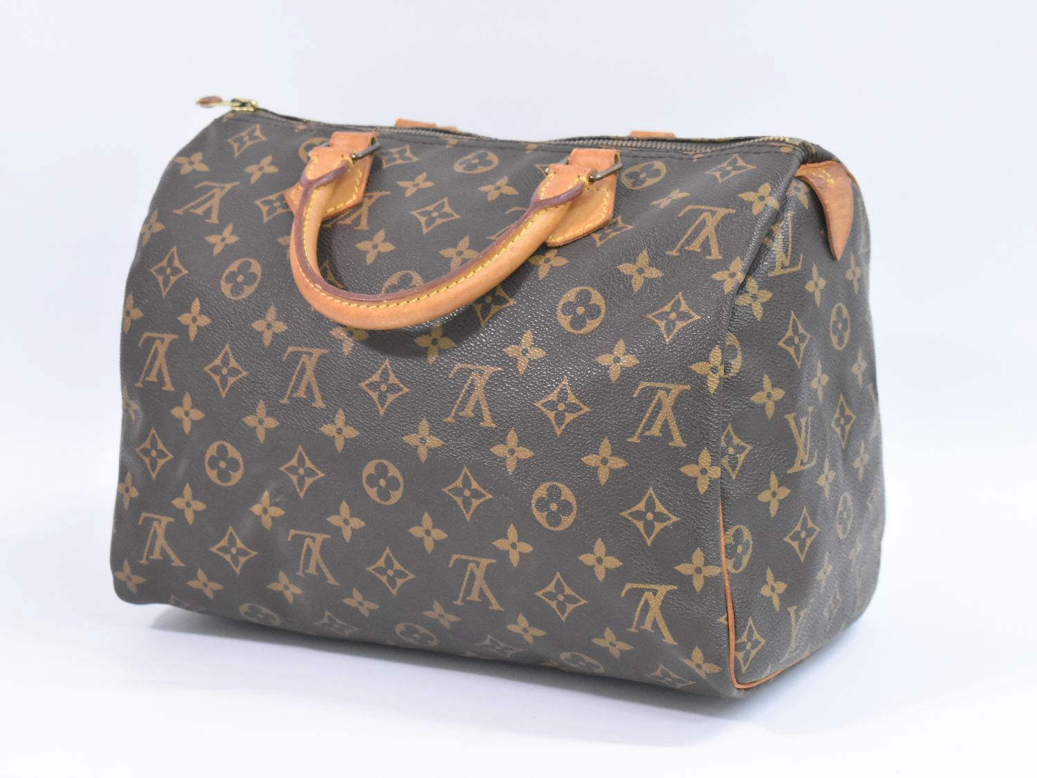 本物 ルイヴィトン LOUIS VUITTON LV 旧型 スピーディ 30 モノグラム ...