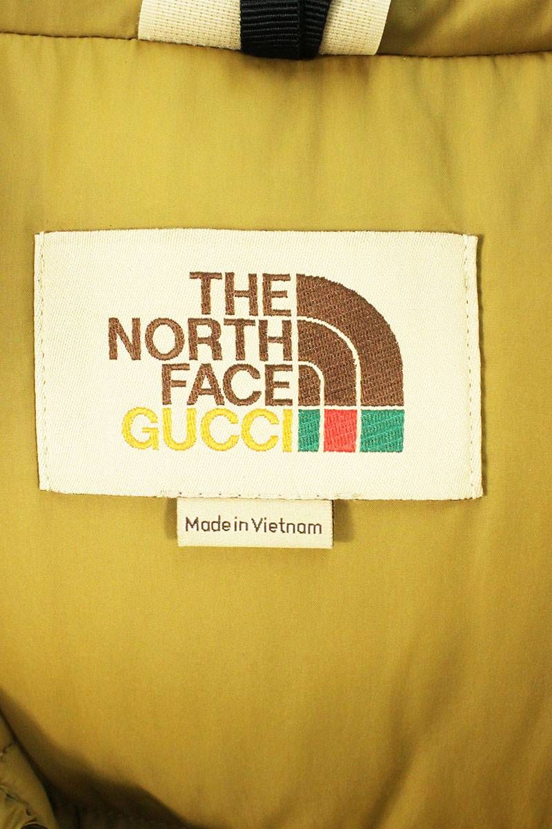 グッチ ×ノースフェイス THE NORTH FACE 22SS 663758 XLX45 ロゴ刺繍2