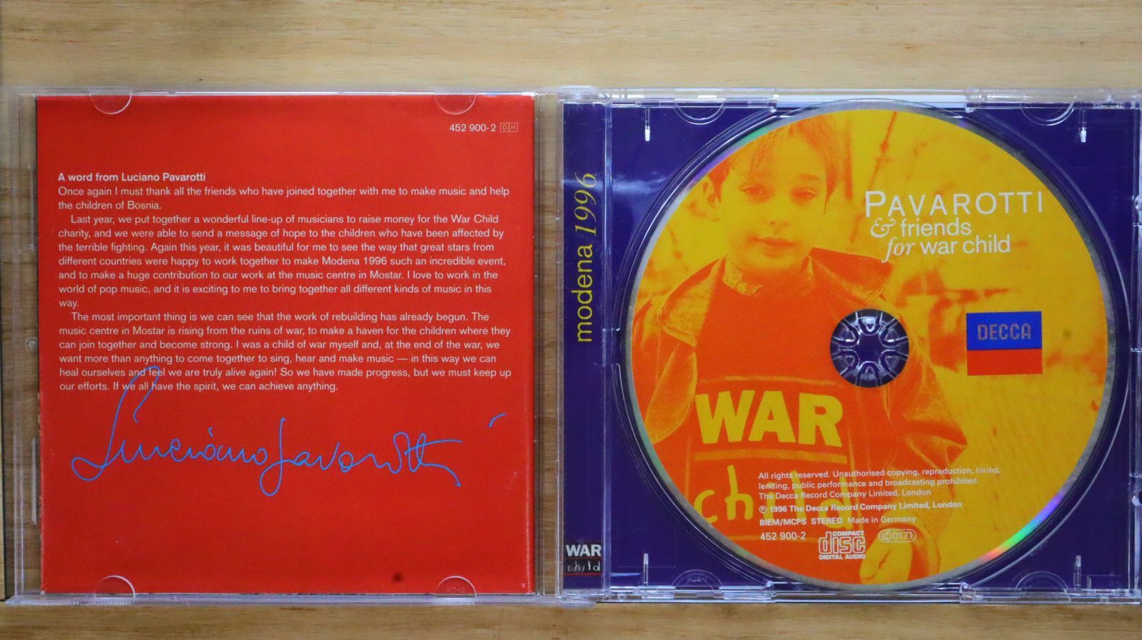 中古CD☆/Pavarotti & Friends□ Pavarotti & Friends for War Child