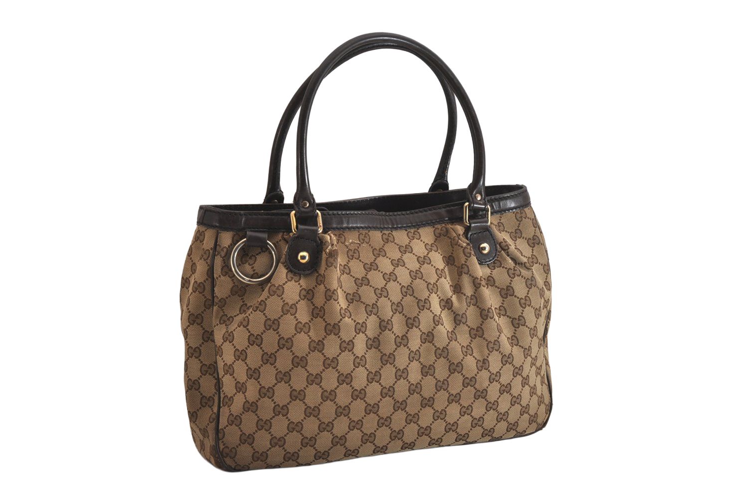 グッチ　ハンドバッグ　スーキー　トートバッグ　GGキャンバス　肩掛け可　ブラウン 楽天市場】GUCCI グッチ スーキー GGキャンバス ハンドバッグ