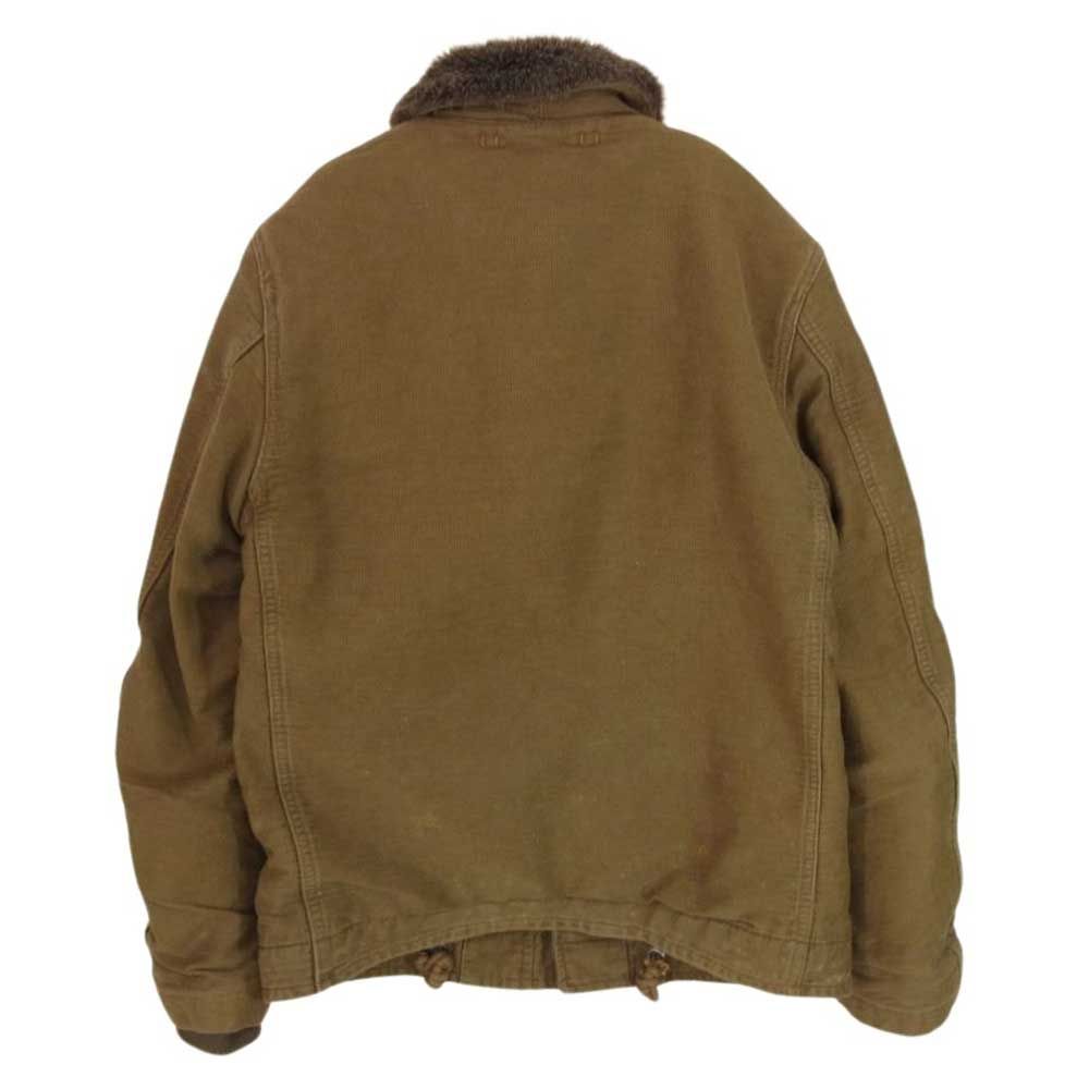 BLUE BLUE ブルーブルー N-1 リブ袖 コットン 日本製 デッキ