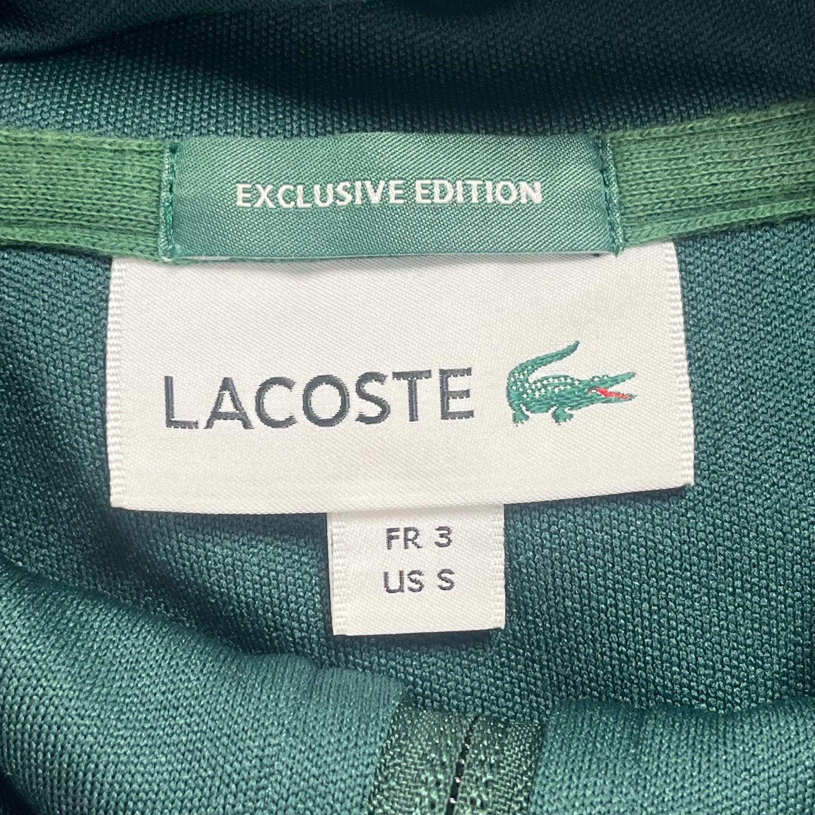 LACOSTE (ラコステ) BEAMS別注 ロゴワッペン付きジップアップトラック 