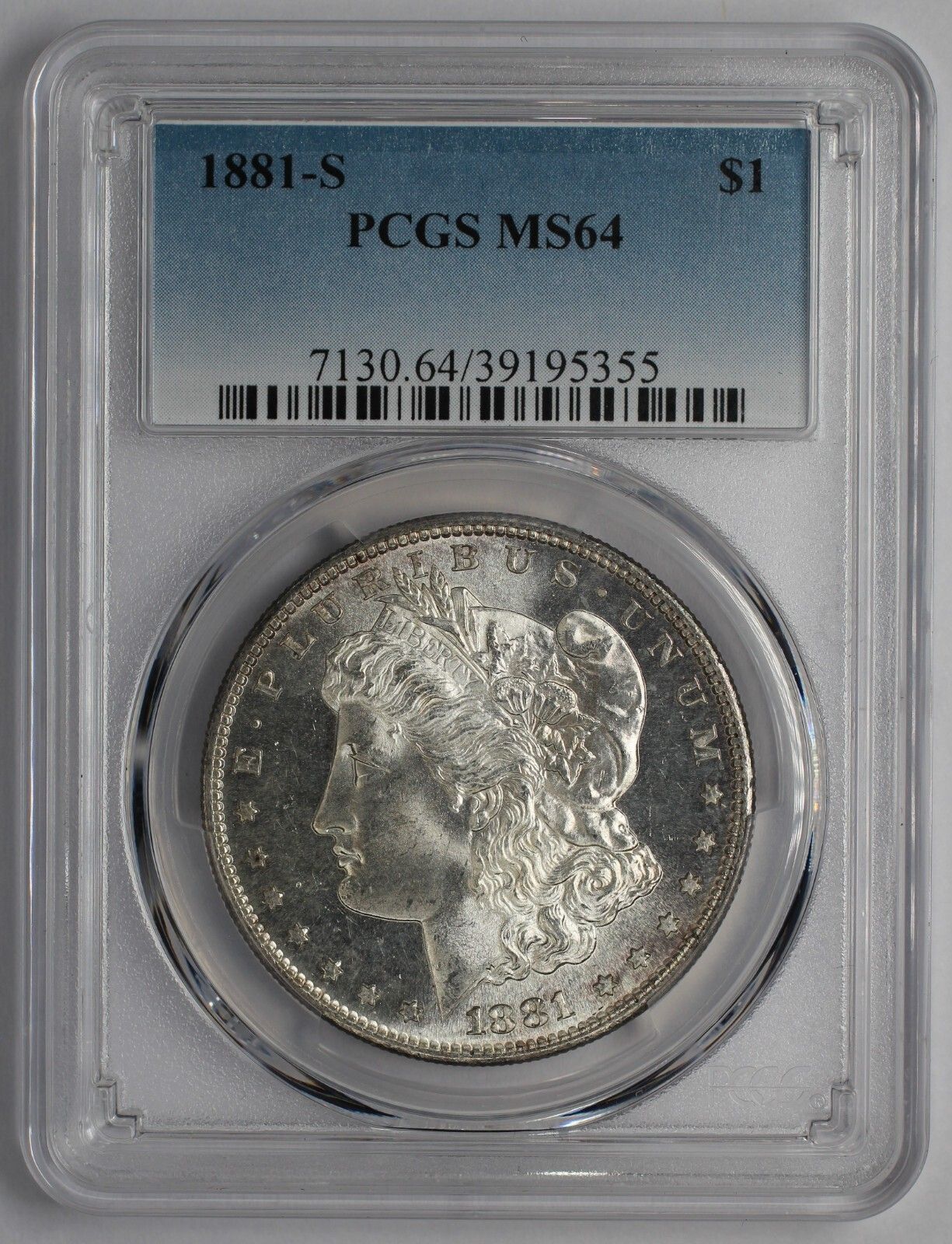 1881 S Morgan Silver Dollar PCGS MS64