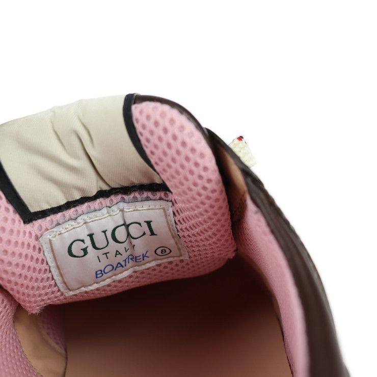 GUCCI グッチ BOATREK スニーカー 576048 レザー ブラウン 2020春