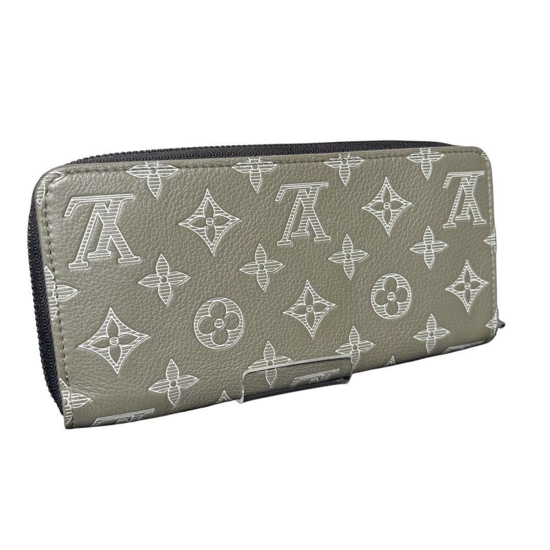 ルイヴィトン ジッピーウォレット ホリゾンタル モノグラム シャドウ オリーブ