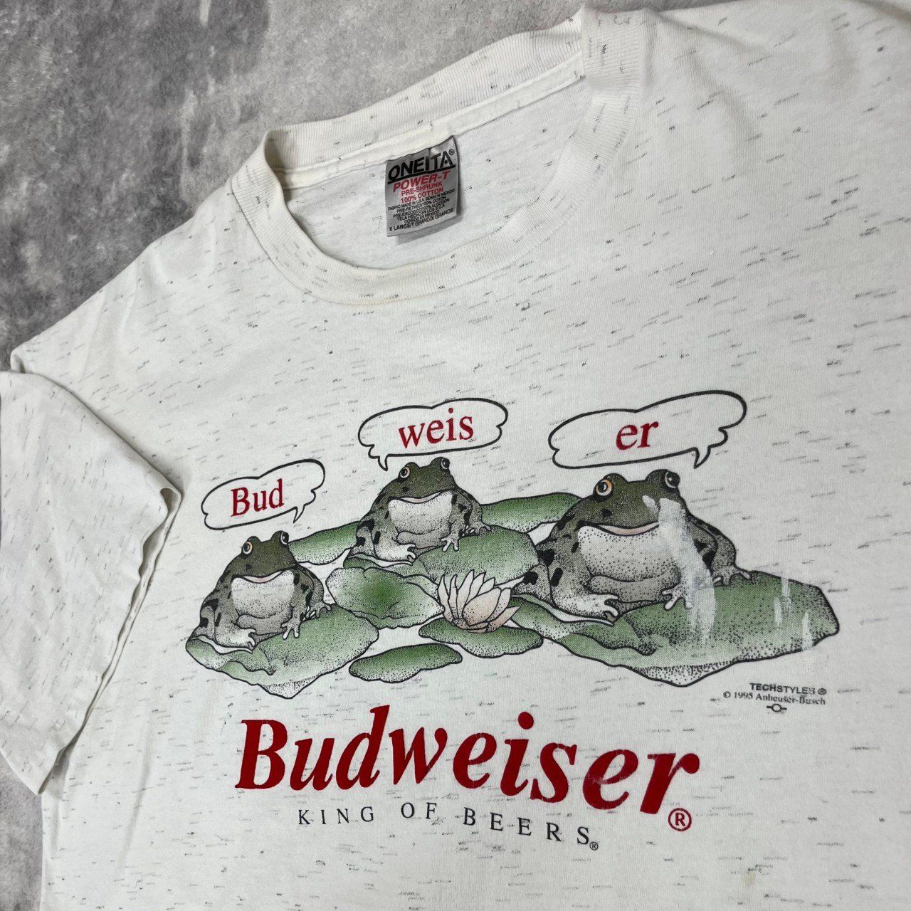 90s USA製 オニータ Budweiser バドワイザー Tシャツ 半袖 企業