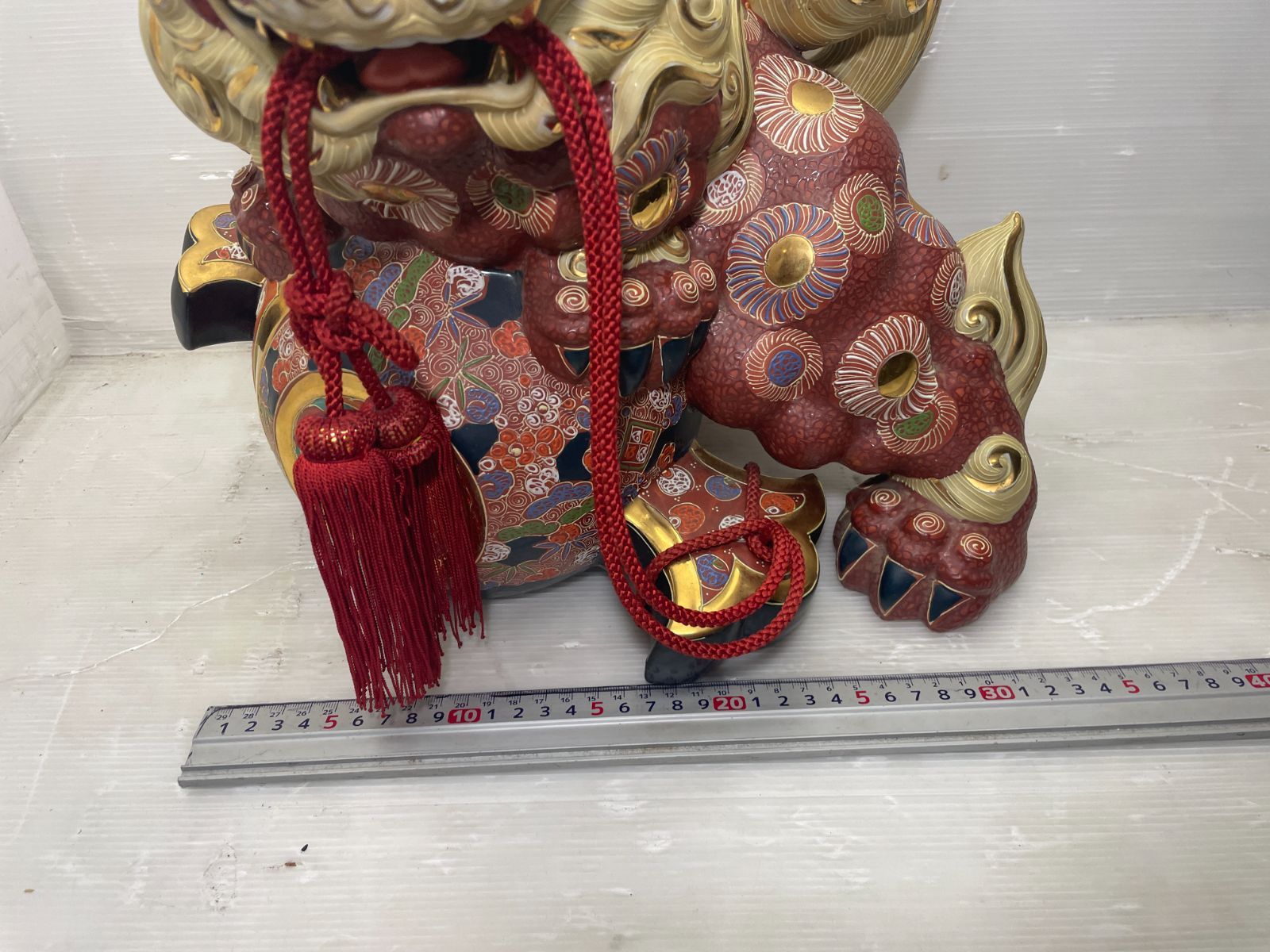超美品　九谷焼　大型の唐獅子　打出の小槌 九谷焼 大型の唐獅子 打出の小槌 - メルカリ