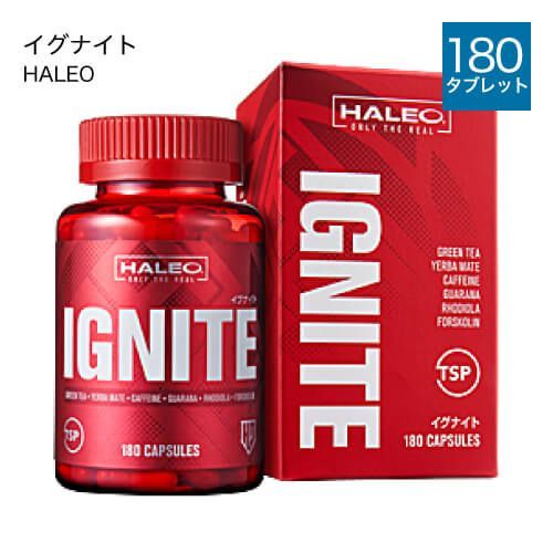【正規販売店】 HALEO IGNITE ハレオ イグナイト 180カプセル コレウスフォルコリ ポリフェノール 緑茶エキス ガラナ カフェイン ハーブエキス サプリメント 新品未使用 宅配便