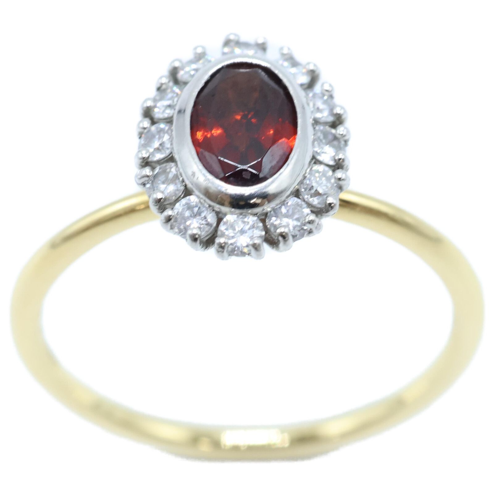 PARCELLE JEWELRY パーセルジュエリー 750 x Pt900 D0.20ct オーバル  