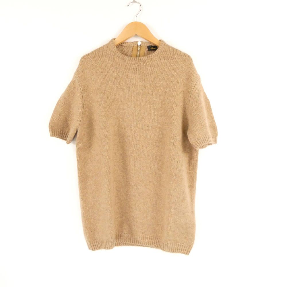 Drawer ドゥロワー 6518-105-0039 ニット 1 カシミヤ100％ 半袖 レディース AY6630A46