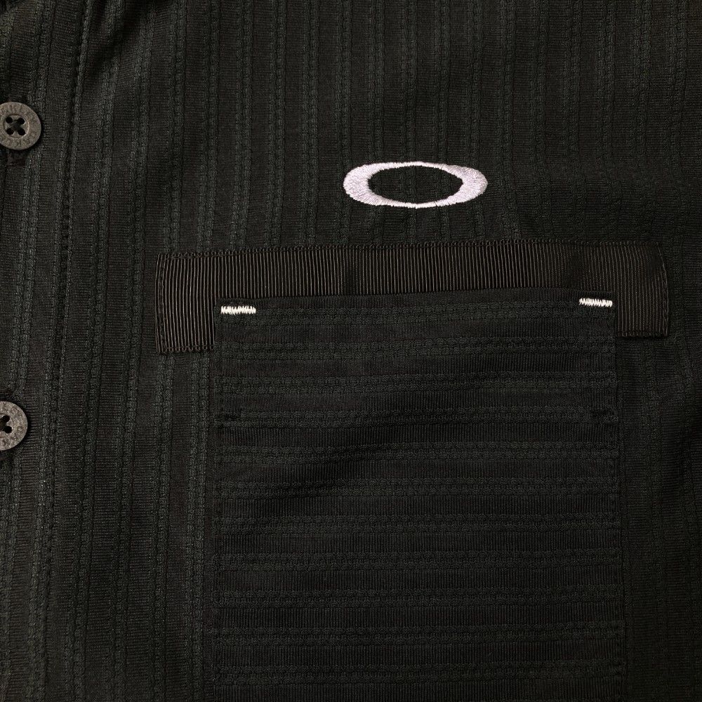 サイズ： OAKLEY オークリー 434392JP 半袖ポロシャツ ボタンダウン ボーダー柄 グレー系 [240101370158] ゴルフウェア メンズ ストスト サイズ： OAKLEY オークリー 434392JP 半袖ポロシャツ ボタン