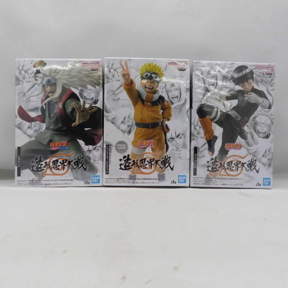未開封 NARUTO-ナルト- BANPRESTO FIGURE COLOSSEUM 造形忍界大戦 3種セット フィギュア 未開封品
