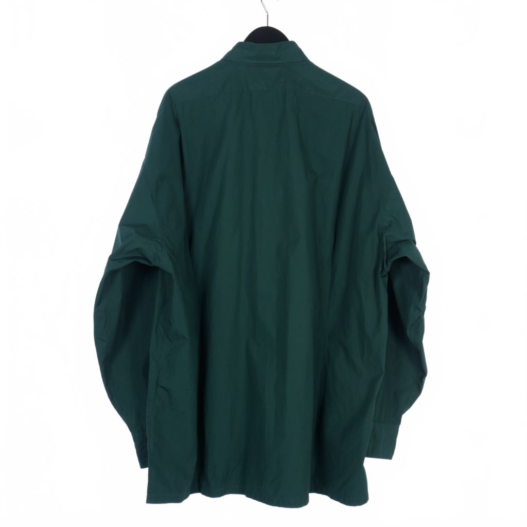 Graphpaper 緑色 長袖シャツ グラフペーパー Graphpaper 23AW High Count Regular Collar