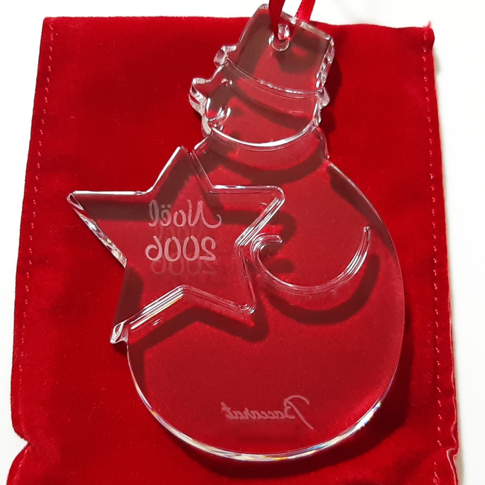 Baccarat　バカラ　ノエル　スノーマン Baccarat バカラ クリスタル クリスマスオーナメント ノエル