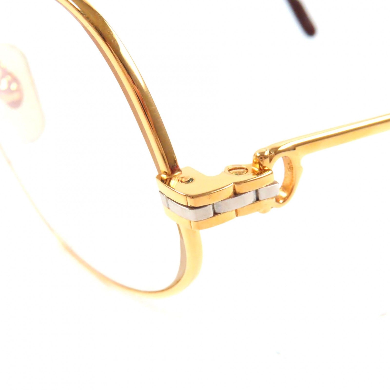 美品□Cartier カルティエ ヴィンテージ マイヨン パンテール 135 サングラス メガネ 眼鏡 アイウェア ゴールド ボルドー 56□14 仏製 美品▽Cartier カルティエ ヴィンテージ マイヨン パンテール ロゴ金具