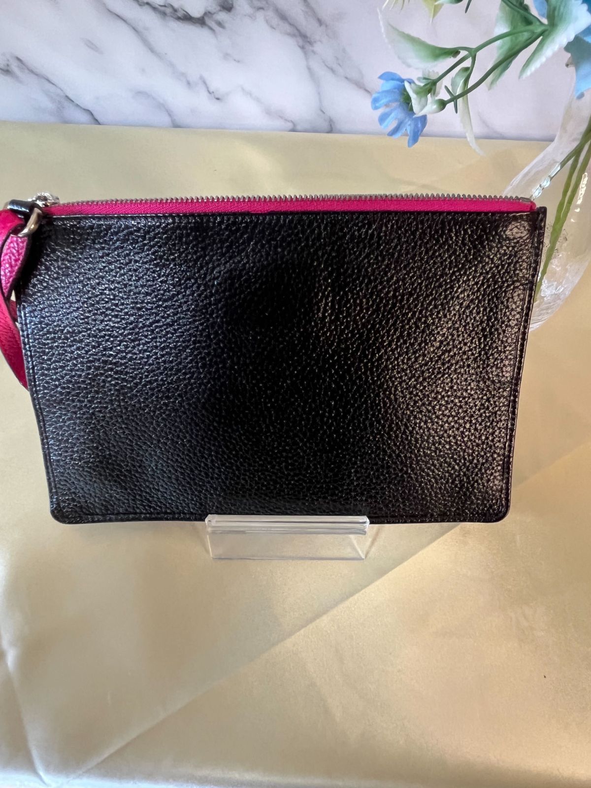 ブラック　レザー　ポーチ　ロエベ LOEWE ロエベ ポーチ/BRAND T POUCH メンズ | メンズ・ブランド