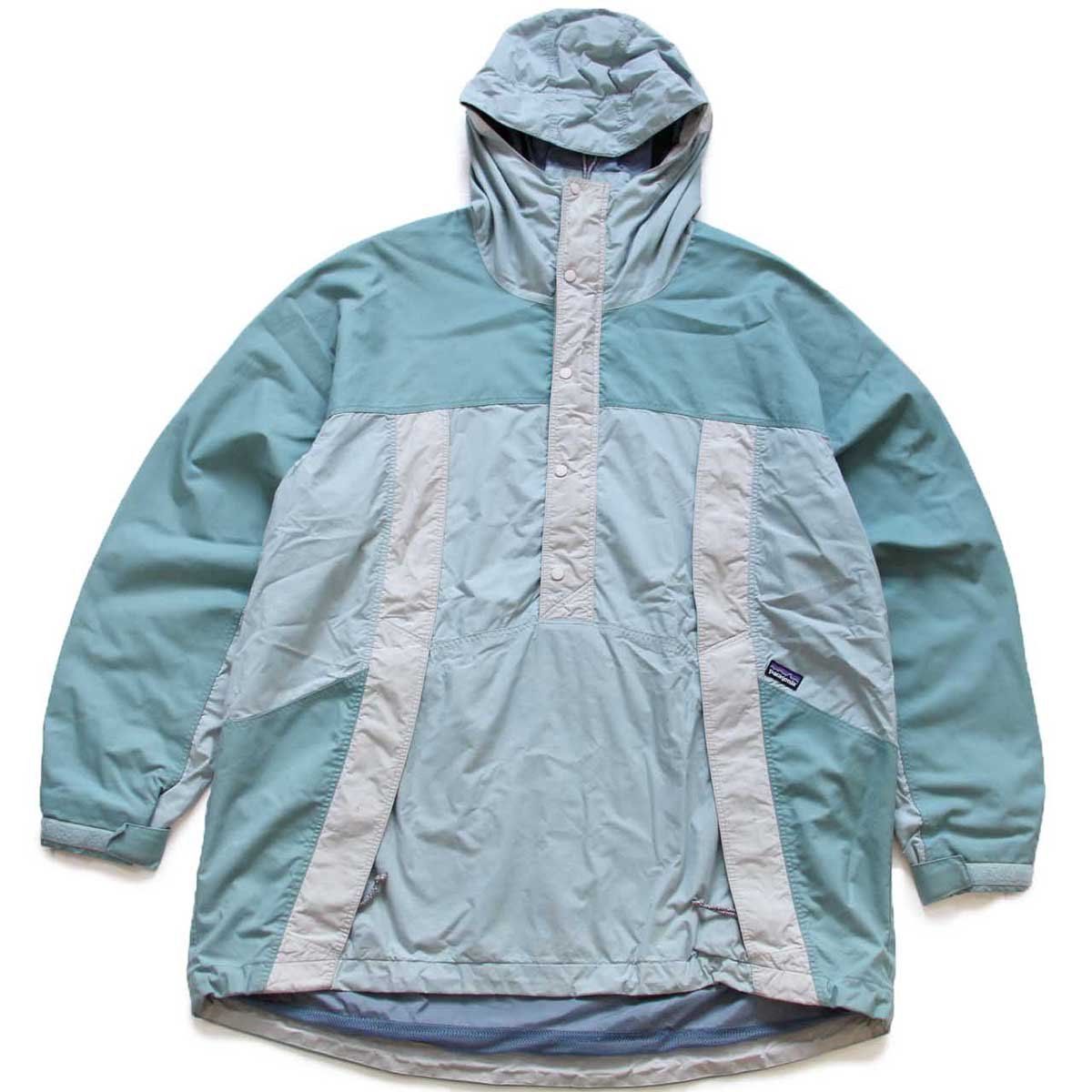 90s patagoniaパタゴニア Back Bowl Anorak バックボウル マルチカラー ナイロン アノラックパーカー XL オールド プルオーバー