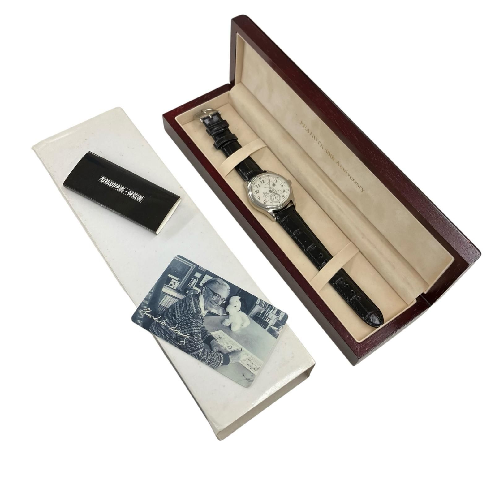 186000 現状品 PEANUTS 50th Anniversary 腕時計 CHARLES M.SCHULZ 50 