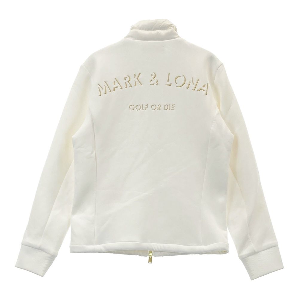 サイズ 38 MARK-LONA マークアンドロナ ダウン切替 ジップジャケット ホワイト系 240101391096 ゴルフウェア レディース ストスト