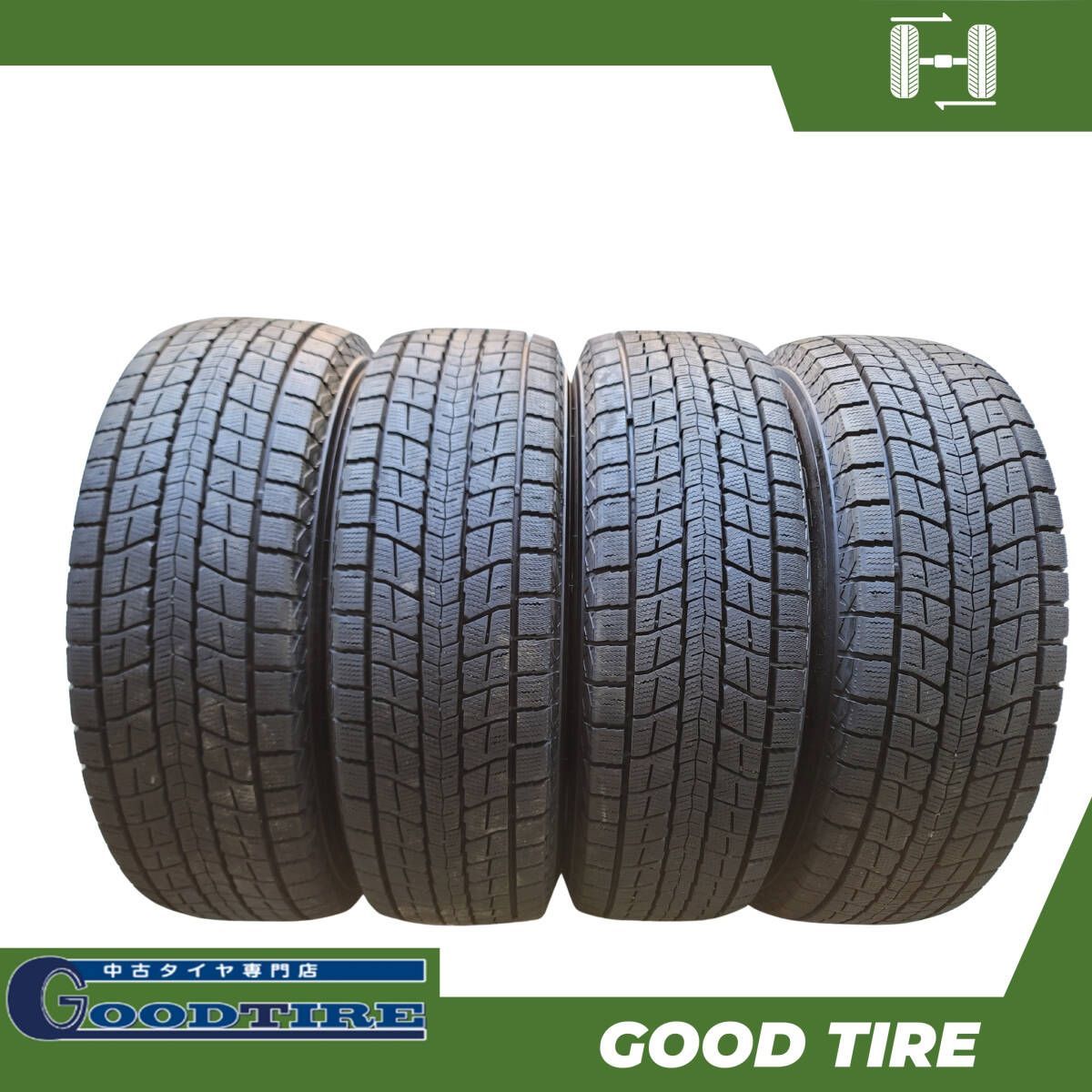 225|65R17 ダンロップ WINTER MAXX SJ8 2025年製 冬用 4本 8.5分山 タイヤ タイヤ アルファード ヴェルファイア 6672