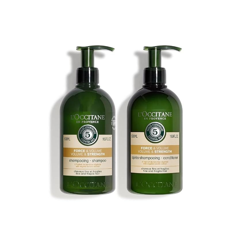 ロクシタン(L'OCCITANE) ファイブハーブス ボリュームu0026ストレングス シャンプーu0026コンディショナーセット ポンプ ×2個
