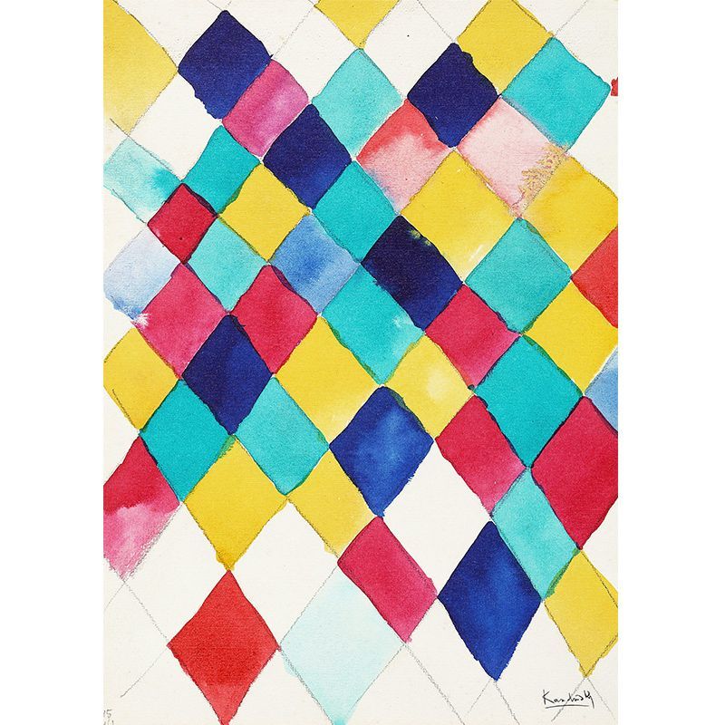 A4サイズ カンディンスキー ポスター ダイヤモンドを使ったカラー