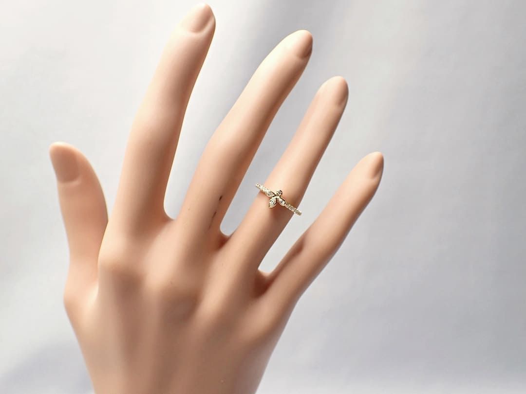 TIFFANY ティファニー AU750 K18 ローズゴールド フルール ド リス  