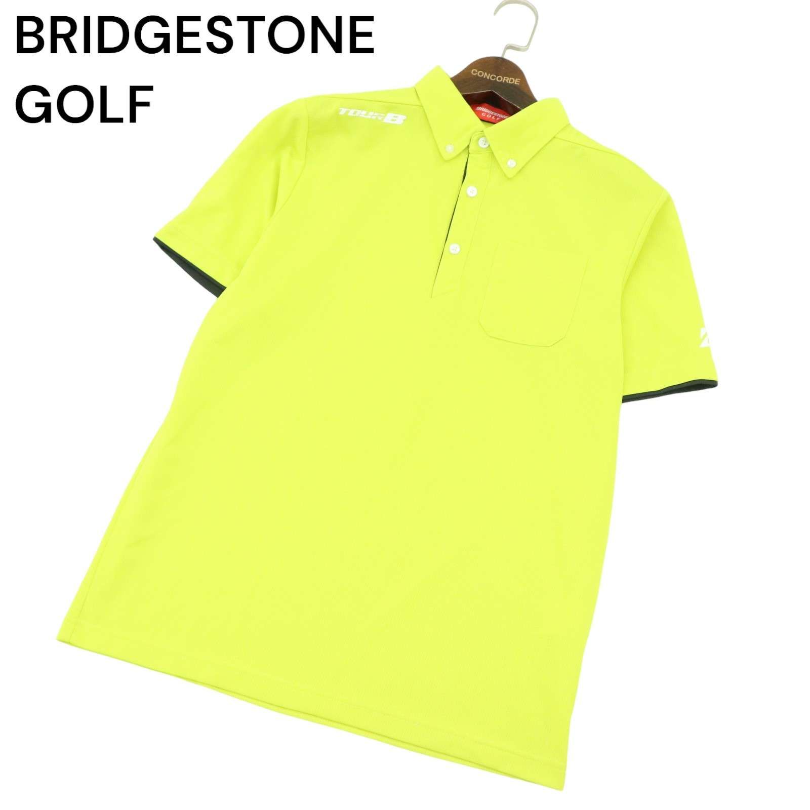 高価値 ブリヂストン GOLF BRIDGESTONE ゴルフ 半袖 ロゴ☆ 春夏 B TOUR メンズウェア