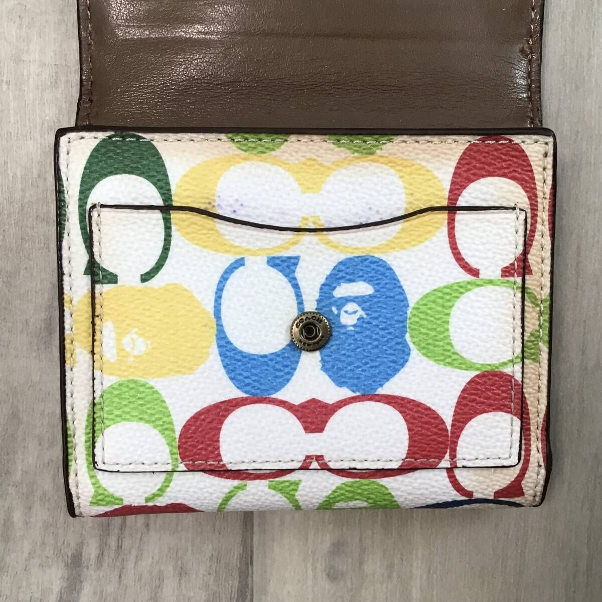 COACH × BAPE FLAP WALLET Multi Color a bathing ape エイプ
