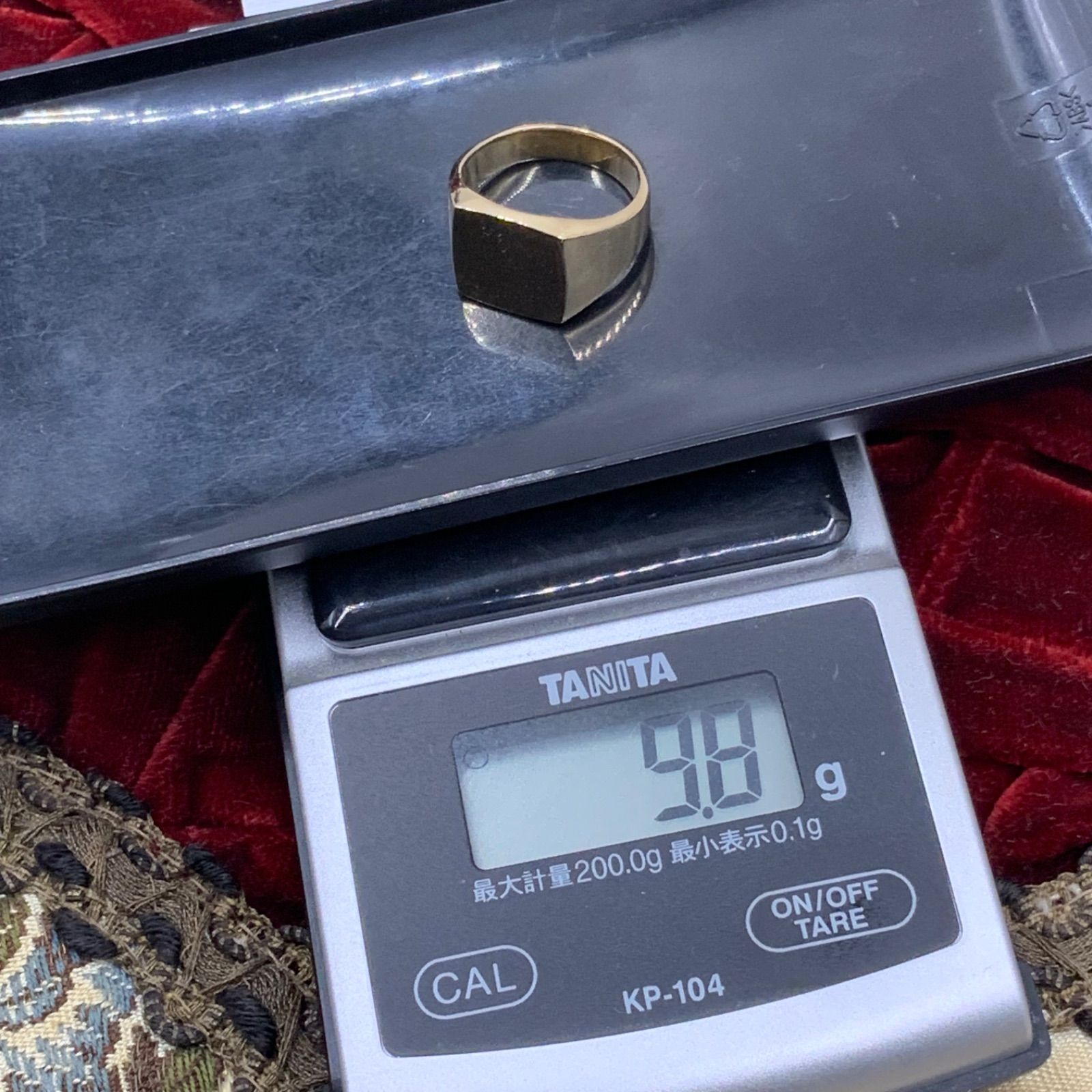 K18 印台 リング 9.8g 10.5号 - メルカリ