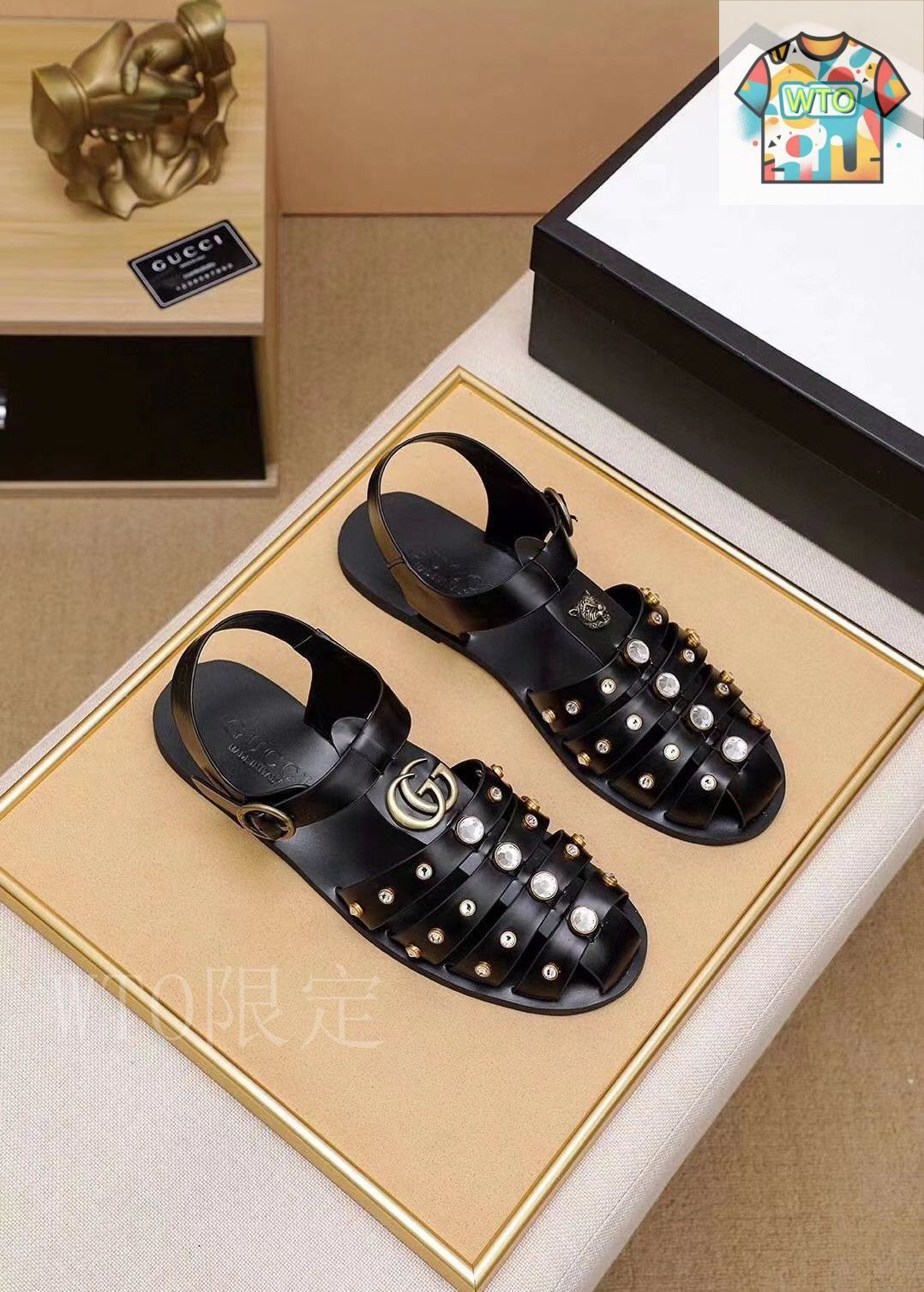 GUCCI グッチ　サンダル GUCCI グッチ メンズ サンダル12-VH73 - メルカリ