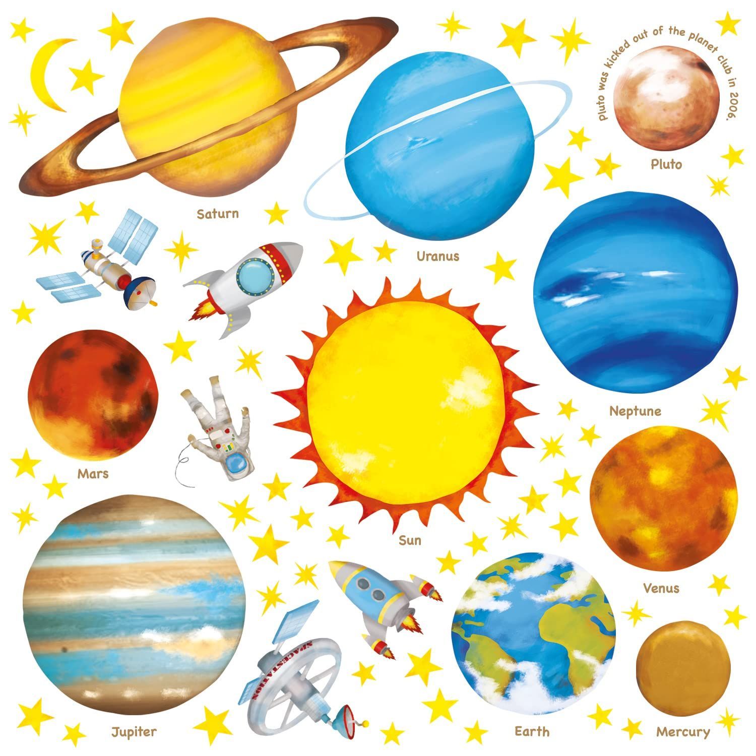 保育園用 ティーン 寝室用 ビニール デコレーション バスルーム こども 10代 女の子 男の子 キッズ シール ウォールアート 壁転写 用 DIY 子供部屋 保育園 ウォールペーパー 幼稚園 デコ ステッカー ウォール 小 宇宙と惑星