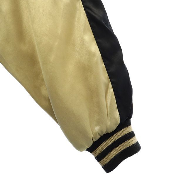 ホシヒメ 刺繍 中綿 スカジャン F ブラック Hoshihime メンズ 古着