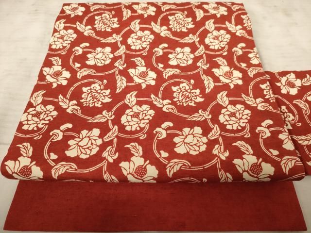 平和屋着物○九寸名古屋帯 紬地 幾何学文様 金彩 正絹 逸品