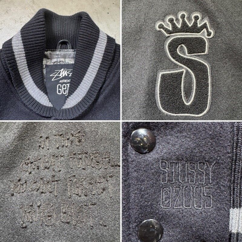 STUSSY 00's ステューシー Authentic GEAR 25周年記念 スタジャン